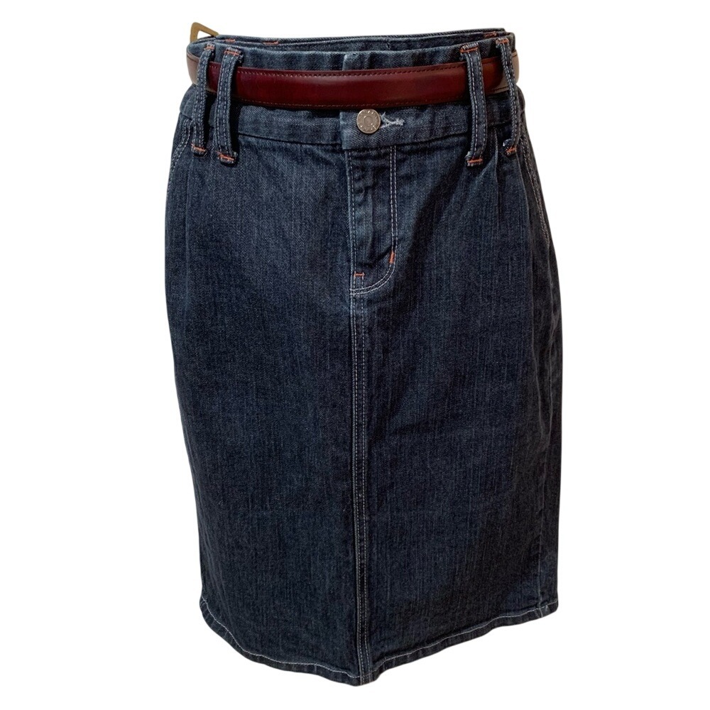 BANANA REPUBLIC. Denim Skirt.2 front & 2 back pockets.Knee length.Sz 8… - Picture 3 of 12